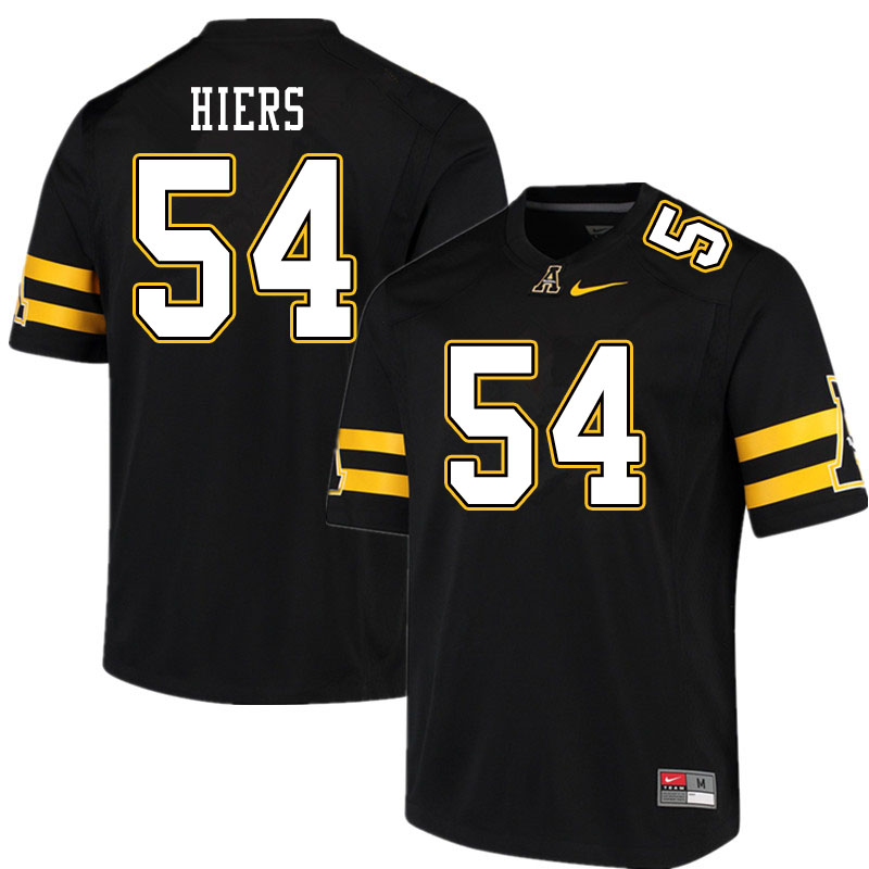 Men #54 Lyle Hiers Appalachian State Mountaineers College Football Jerseys Sale-Black - Click Image to Close
